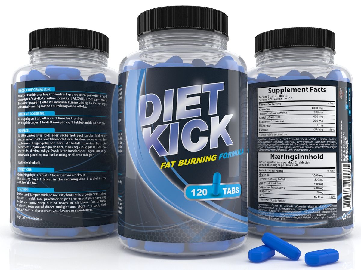 Diet Kick Fat Burning Formula - 120 tabs