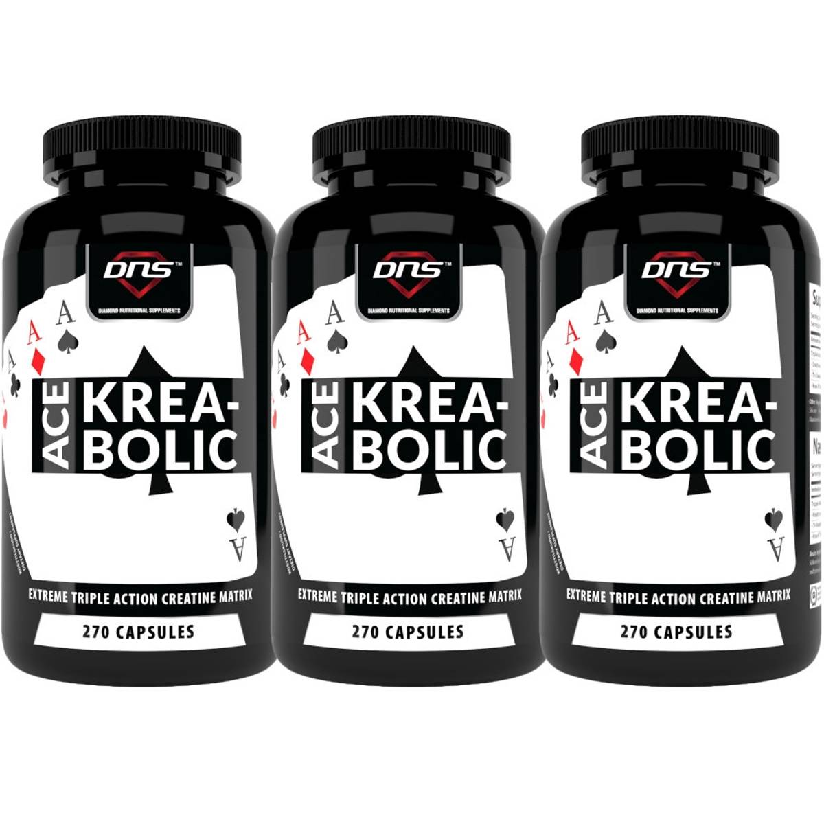 3-Pack Ace Krea-Bolic - 3 x 270 kapsler