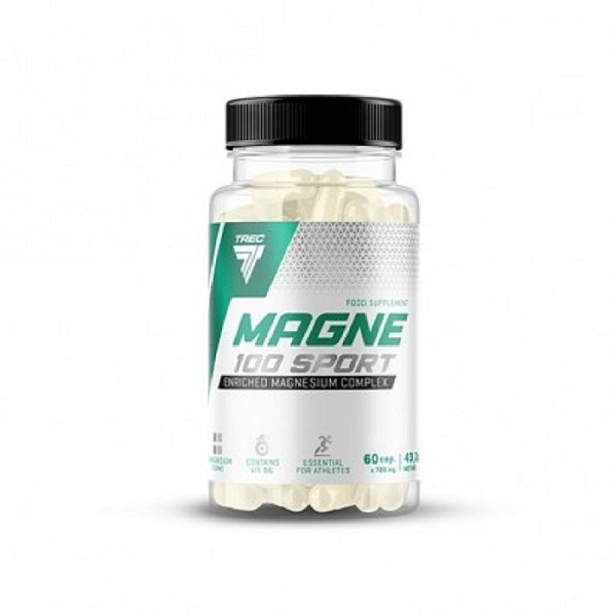 Magne 100 sport Magnesium - 60 kapsler