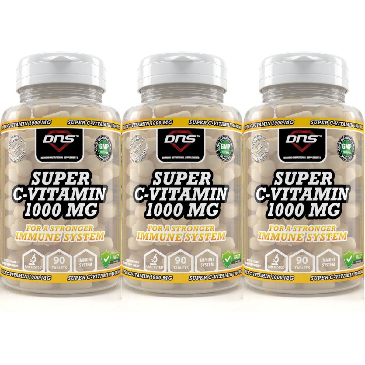 3-Pack Super C-Vitamin 1000mg - 3 x 90 tabs