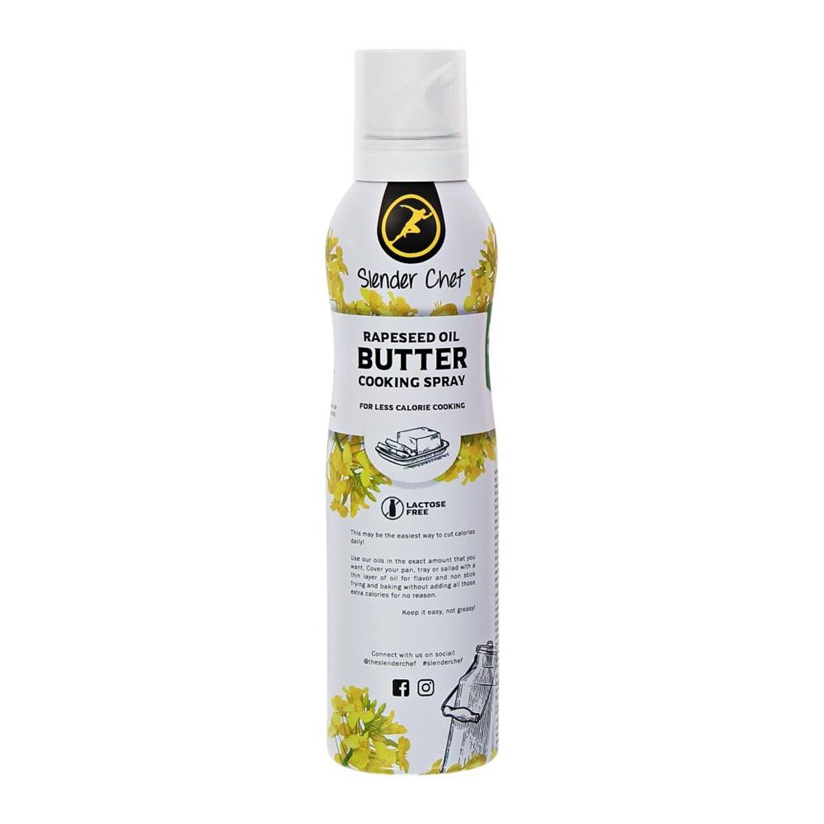 Slender Chef Rapeseed Butter Cooking Spray - 200 ml