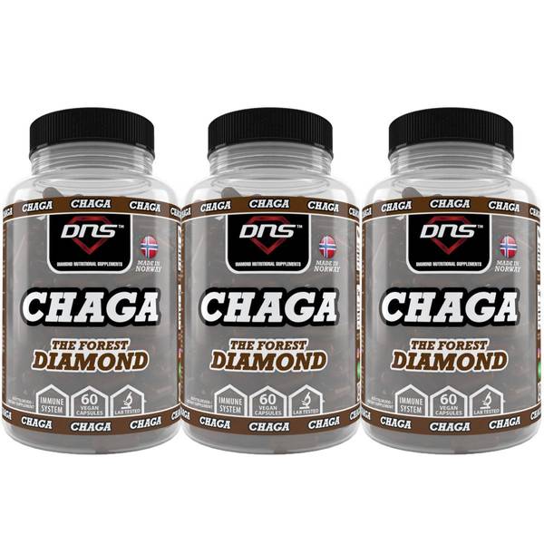Hovedbilde 3-Pack 100% Chaga - 3 x 60 kapsler