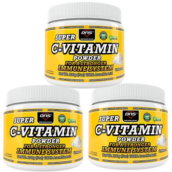 Hovedbilde 3-Pack Super C-Vitamin Pulver - 3 X 200 g