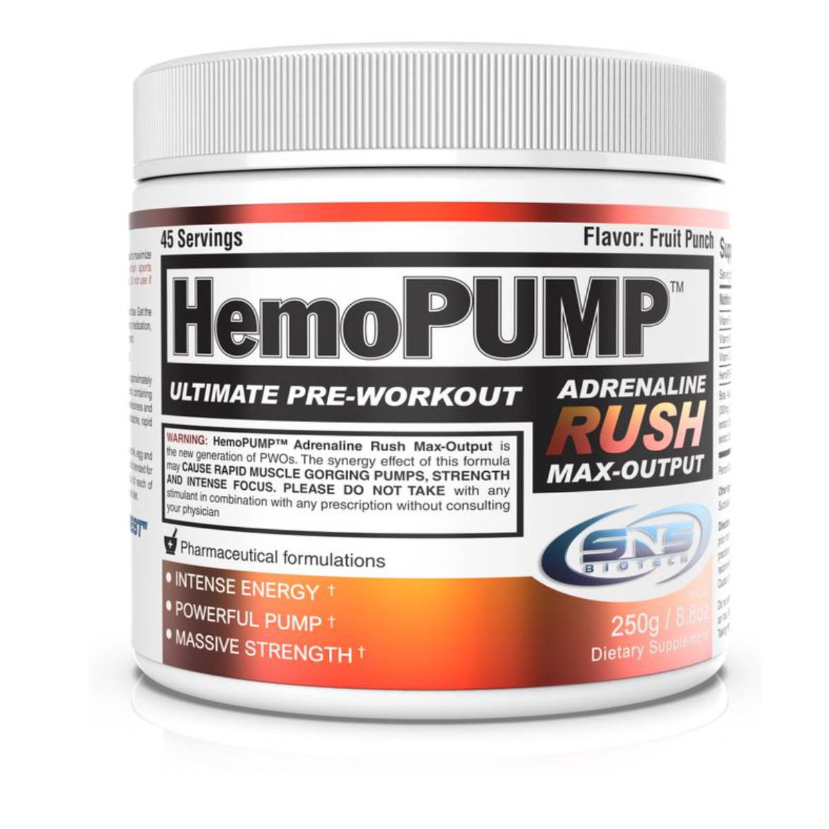 HemoPump Adrenaline Rush PWO  - 250g